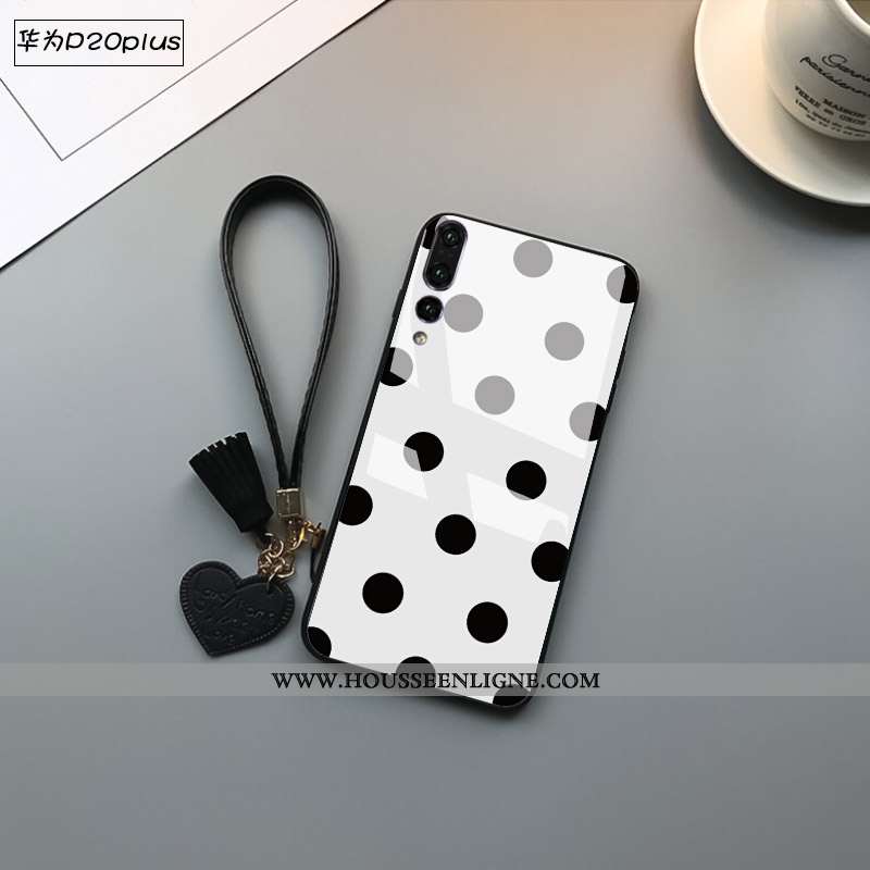 Étui Huawei P20 Pro Créatif Protection Noir Téléphone Portable Miroir Verre