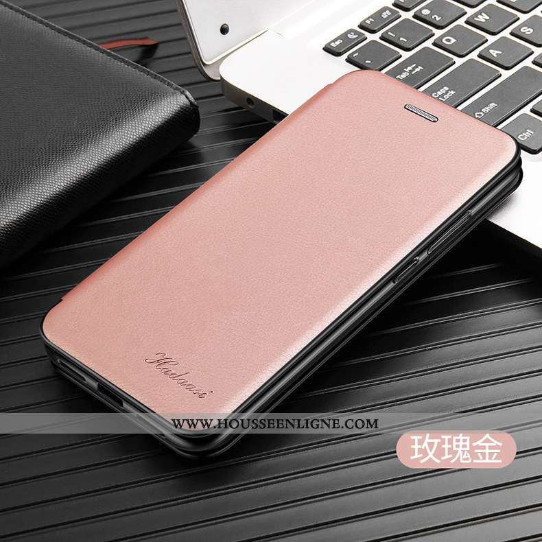 Étui Huawei P20 Pro Cuir Protection Simple Rose Magnétisme Tendance Incassable