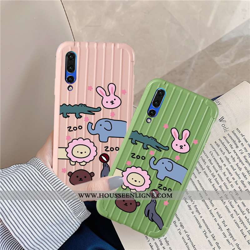 Étui Huawei P20 Pro Dessin Animé Silicone Mode Protection Créatif Incassable Verte