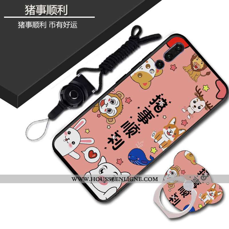 Étui Huawei P20 Pro Fluide Doux Délavé En Daim Incassable Téléphone Portable Coque Noir Tout Compris