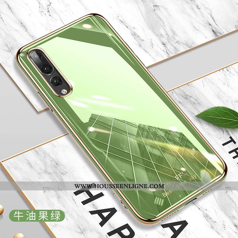 Étui Huawei P20 Pro Fluide Doux Silicone Tout Compris Vert Net Rouge Charmant Incassable Verte