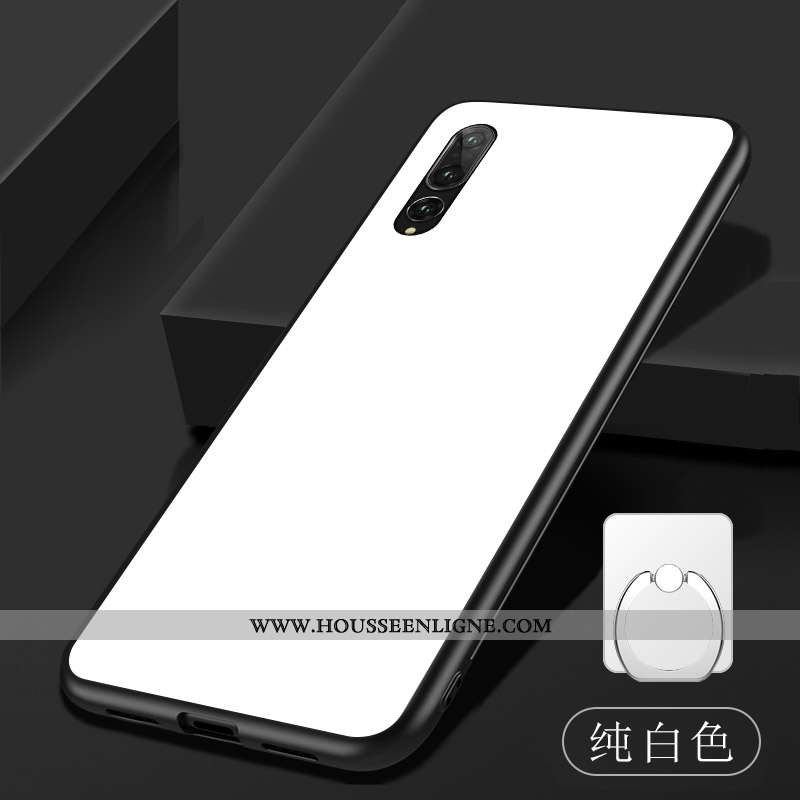 Étui Huawei P20 Pro Fluide Doux Verre Coque Violet Téléphone Portable Dégradé Tempérer