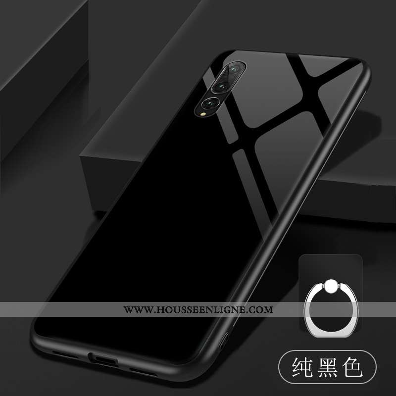 Étui Huawei P20 Pro Fluide Doux Verre Coque Violet Téléphone Portable Dégradé Tempérer