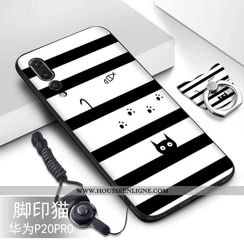 Étui Huawei P20 Pro Personnalité Créatif Coque Protection Incassable Noir