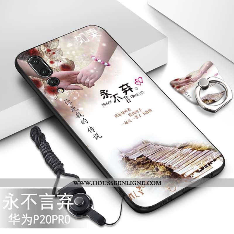 Étui Huawei P20 Pro Personnalité Créatif Coque Protection Incassable Noir