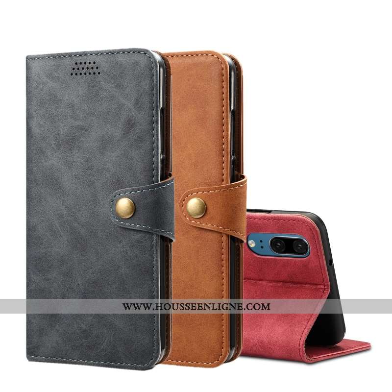 Étui Huawei P20 Pro Protection Cuir Housse Tout Compris Incassable Coque Marron