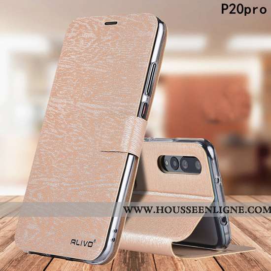 Étui Huawei P20 Pro Protection Cuir Tout Compris Fluide Doux Téléphone Portable Coque Marron