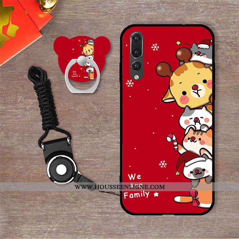 Étui Huawei P20 Pro Silicone Dessin Animé Téléphone Portable Coque Tendance Rat Fluide Doux Rose