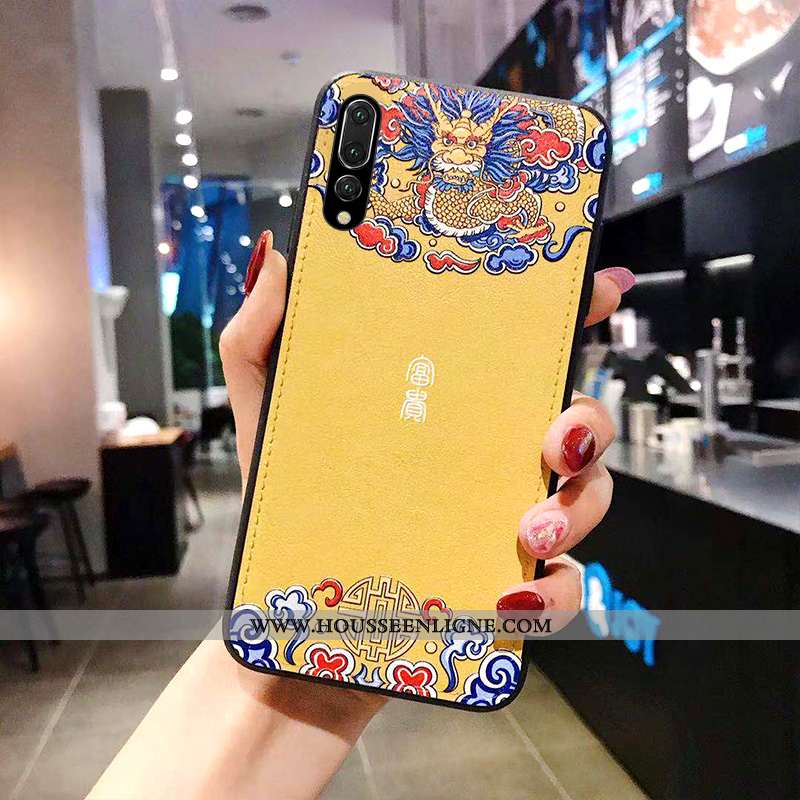 Étui Huawei P20 Pro Vintage Tendance Téléphone Portable Créatif Coque Incassable Bleu