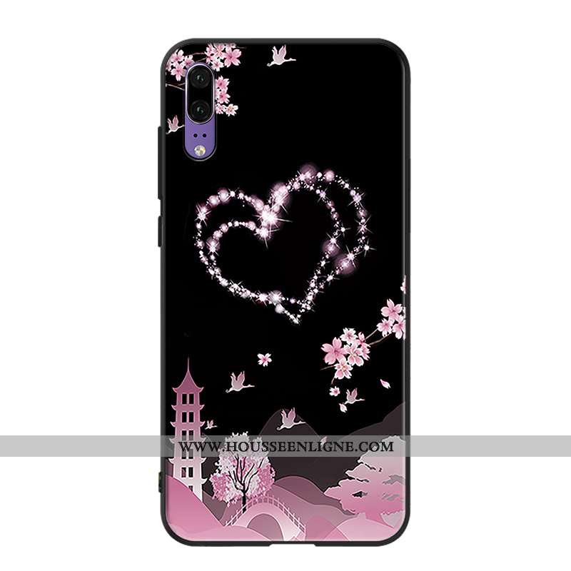 Étui Huawei P20 Protection Tendance Mode Téléphone Portable Rose Coque