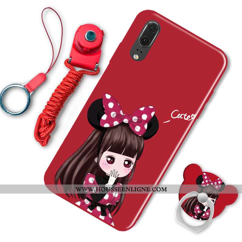 Étui Huawei P20 Protection Tendance Mode Téléphone Portable Rose Coque
