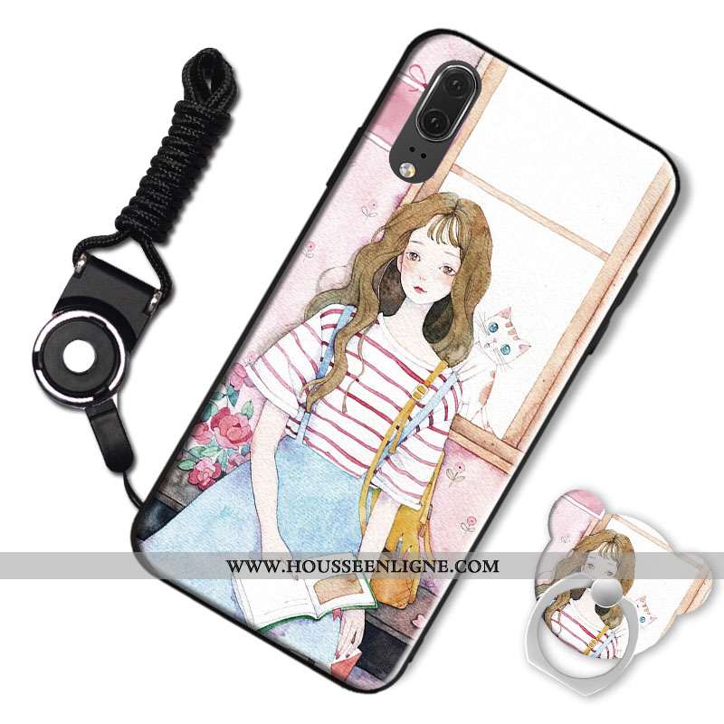 Étui Huawei P20 Protection Tendance Mode Téléphone Portable Rose Coque