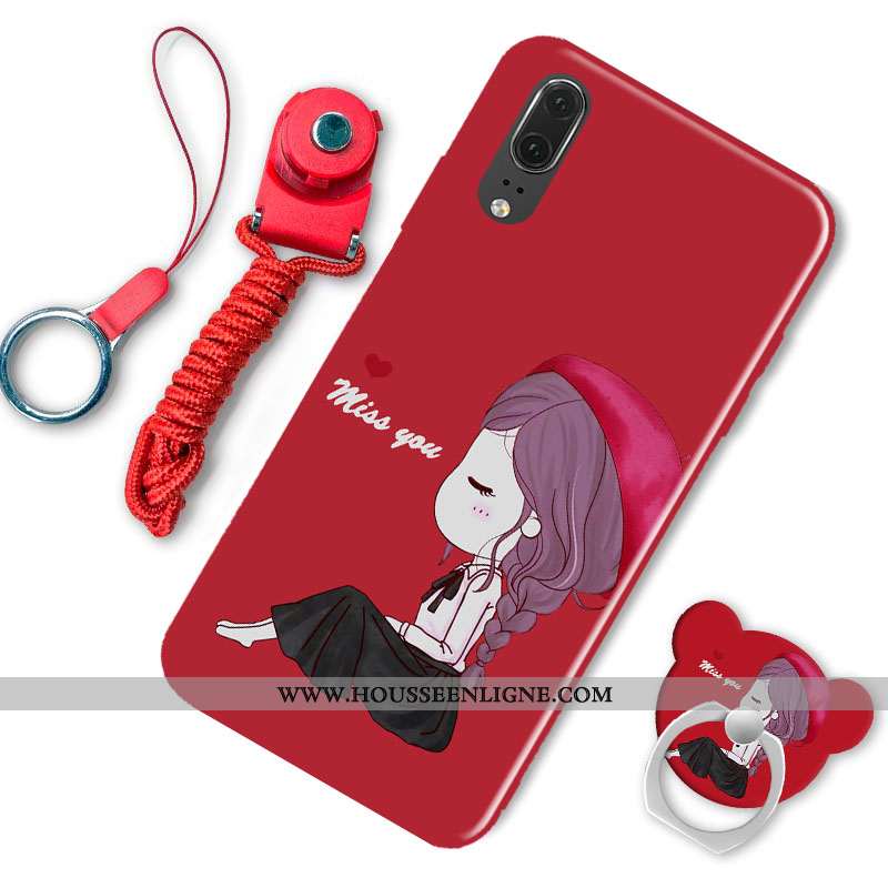 Étui Huawei P20 Protection Tendance Mode Téléphone Portable Rose Coque