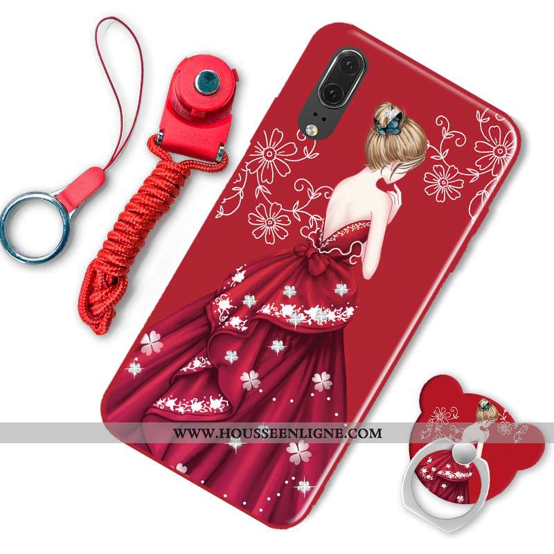 Étui Huawei P20 Protection Tendance Mode Téléphone Portable Rose Coque