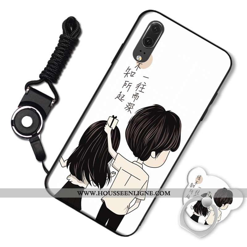 Étui Huawei P20 Protection Tendance Mode Téléphone Portable Rose Coque