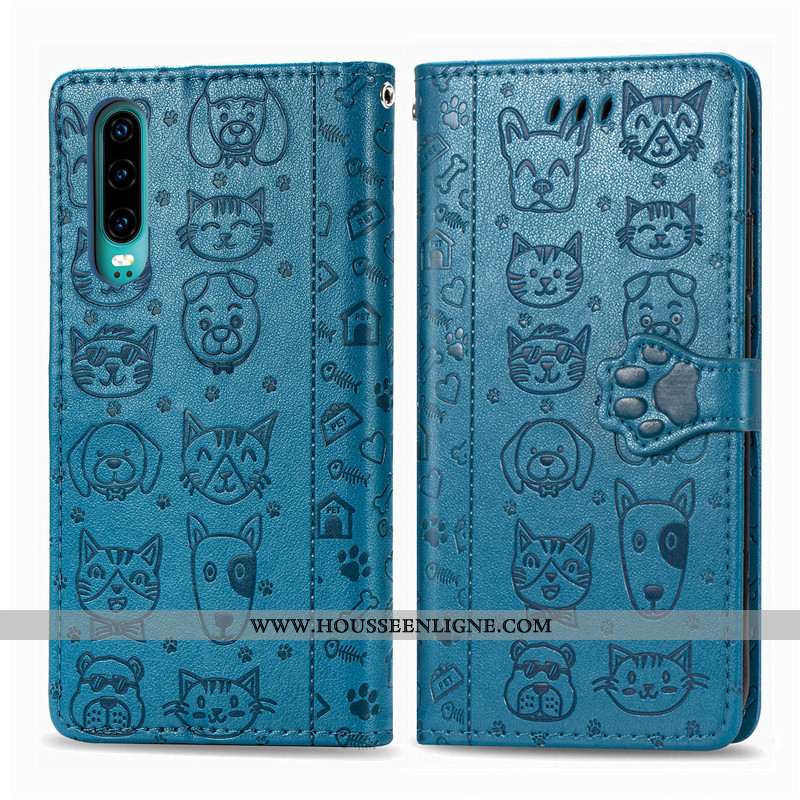 Étui Huawei P30 Dessin Animé Charmant Couleur Unie Jeunesse Housse Ornements Suspendus En Relief Dor