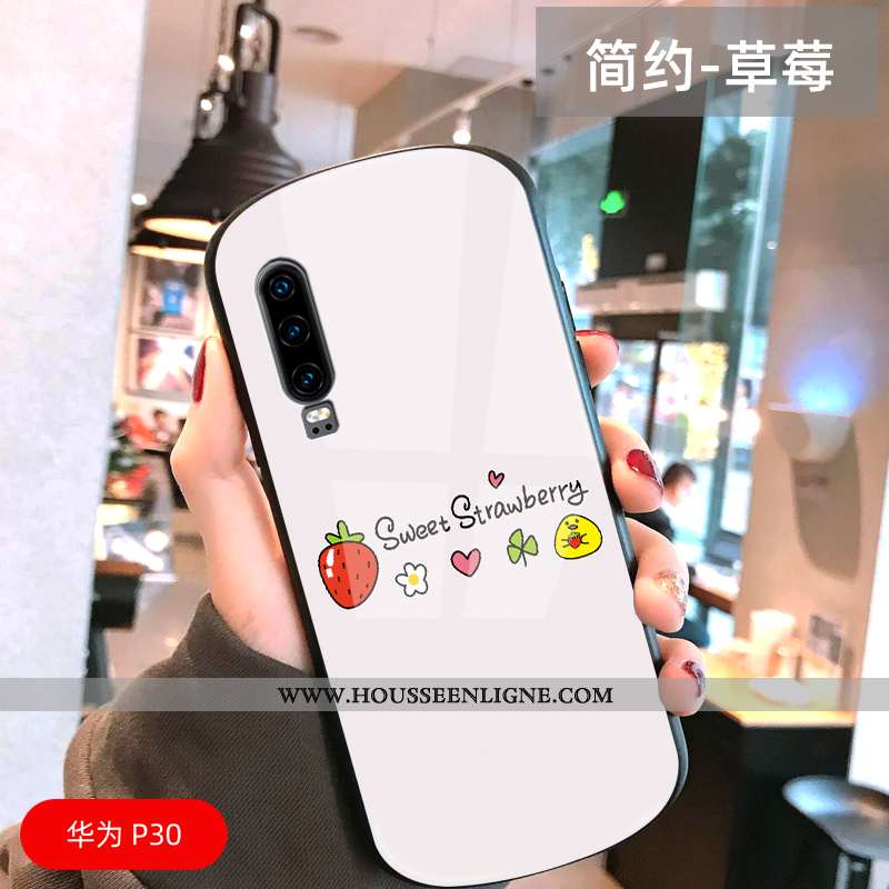 Étui Huawei P30 Dessin Animé Tendance Coque Arc Jaune Incassable