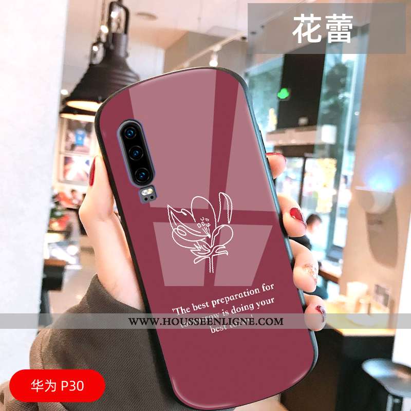 Étui Huawei P30 Dessin Animé Tendance Coque Arc Jaune Incassable