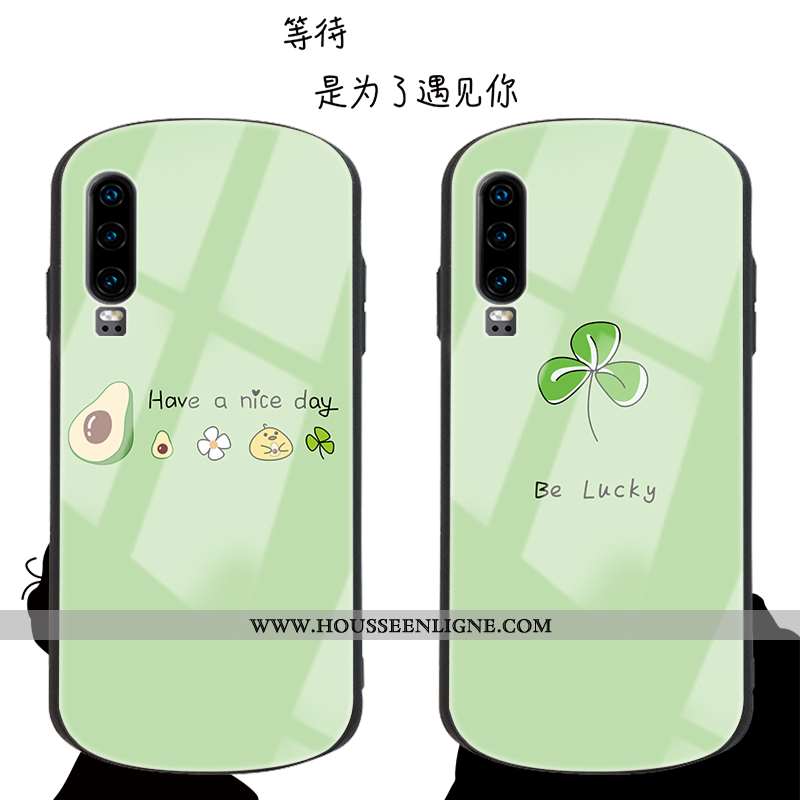 Étui Huawei P30 Dessin Animé Tendance Coque Arc Jaune Incassable