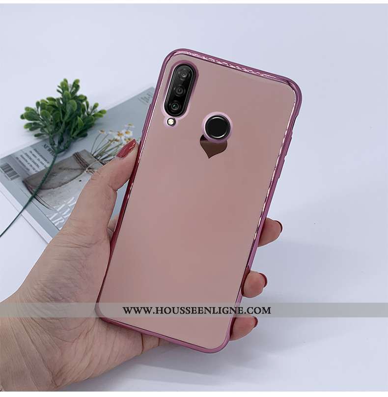 Étui Huawei P30 Lite Créatif Tendance Fluide Doux Amoureux Tout Compris Silicone Amour Bordeaux