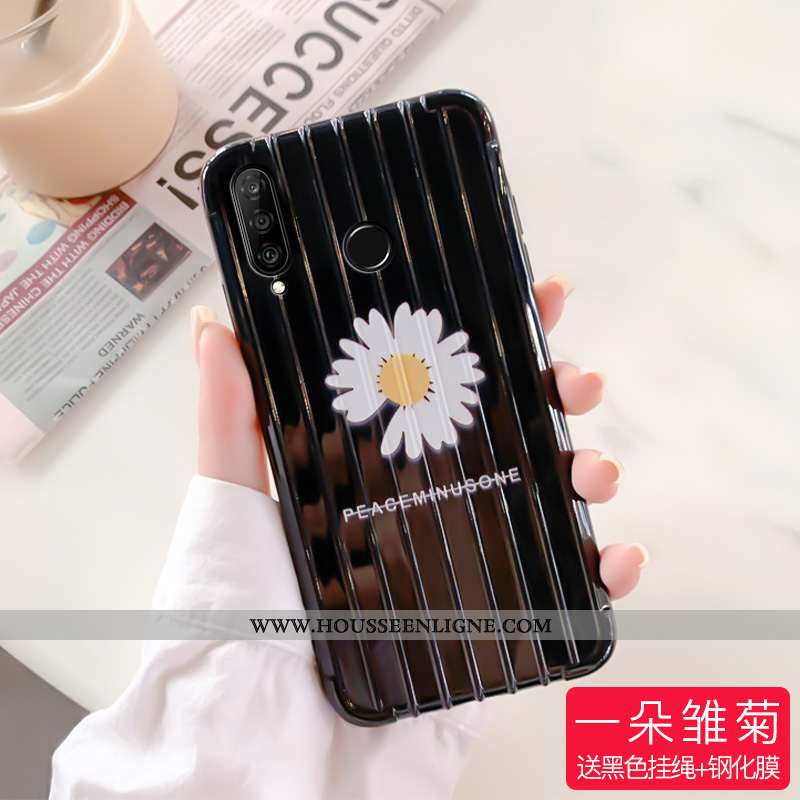 Étui Huawei P30 Lite Créatif Tendance Tout Compris Amoureux Téléphone Portable Personnalité Noir