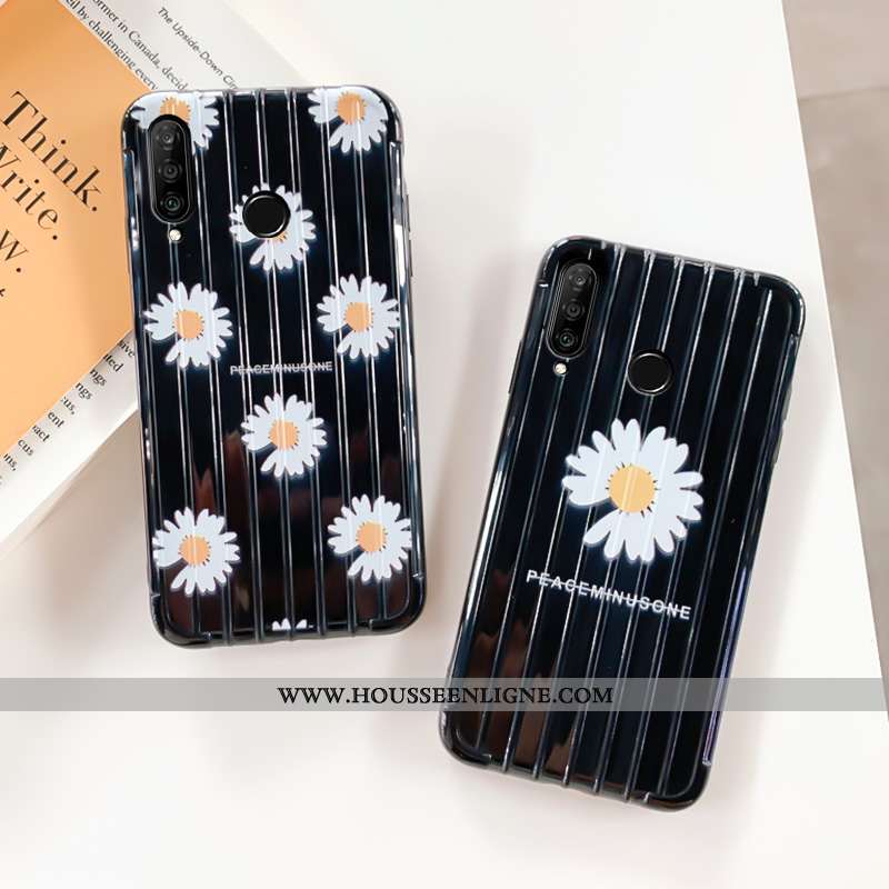 Étui Huawei P30 Lite Créatif Tendance Tout Compris Amoureux Téléphone Portable Personnalité Noir
