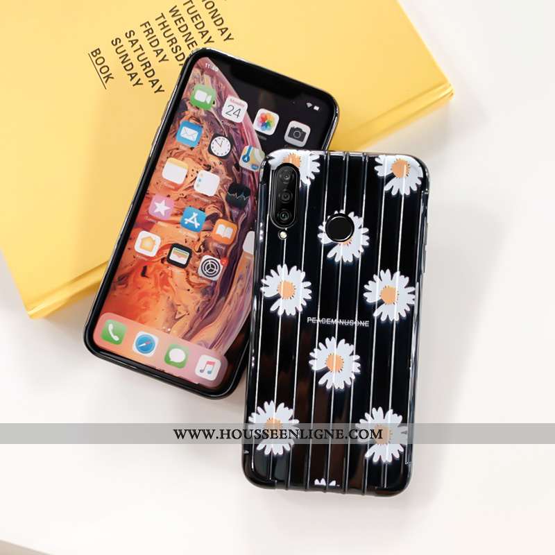 Étui Huawei P30 Lite Créatif Tendance Tout Compris Amoureux Téléphone Portable Personnalité Noir