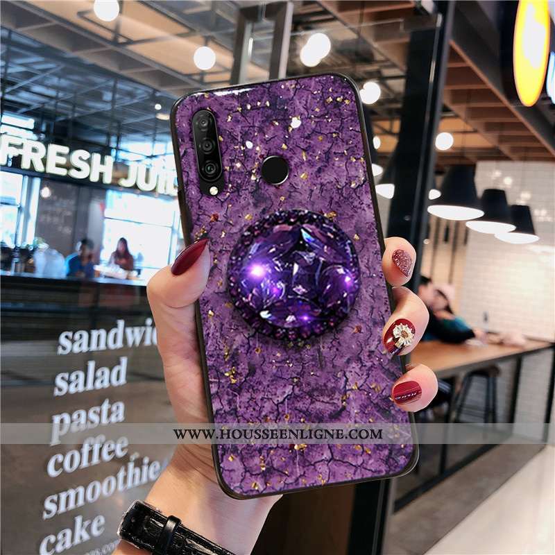 Étui Huawei P30 Lite Fluide Doux Silicone Incassable Dessin Animé Tout Compris Légère Protection Vio
