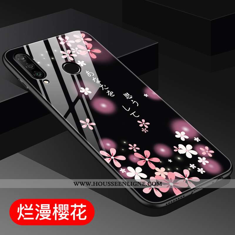 Étui Huawei P30 Lite Personnalité Tendance Incassable Tout Compris Jeunesse Clair Verre Violet