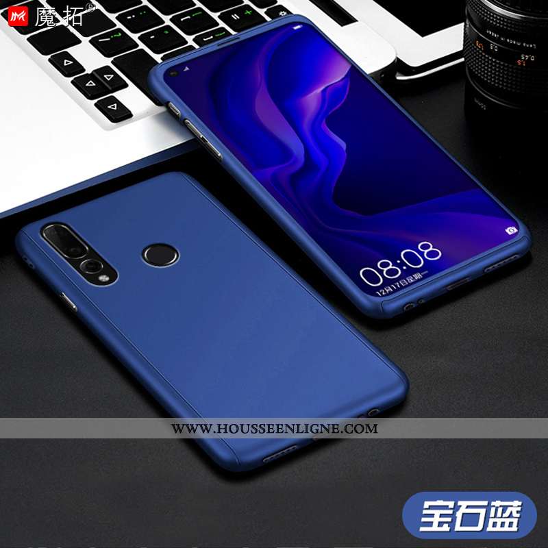 Étui Huawei P30 Lite Protection Délavé En Daim Coque Personnalité Or Tout Compris Incassable Doré