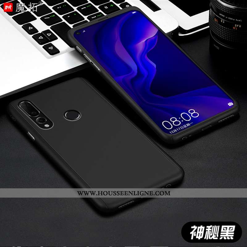 Étui Huawei P30 Lite Protection Délavé En Daim Coque Personnalité Or Tout Compris Incassable Doré