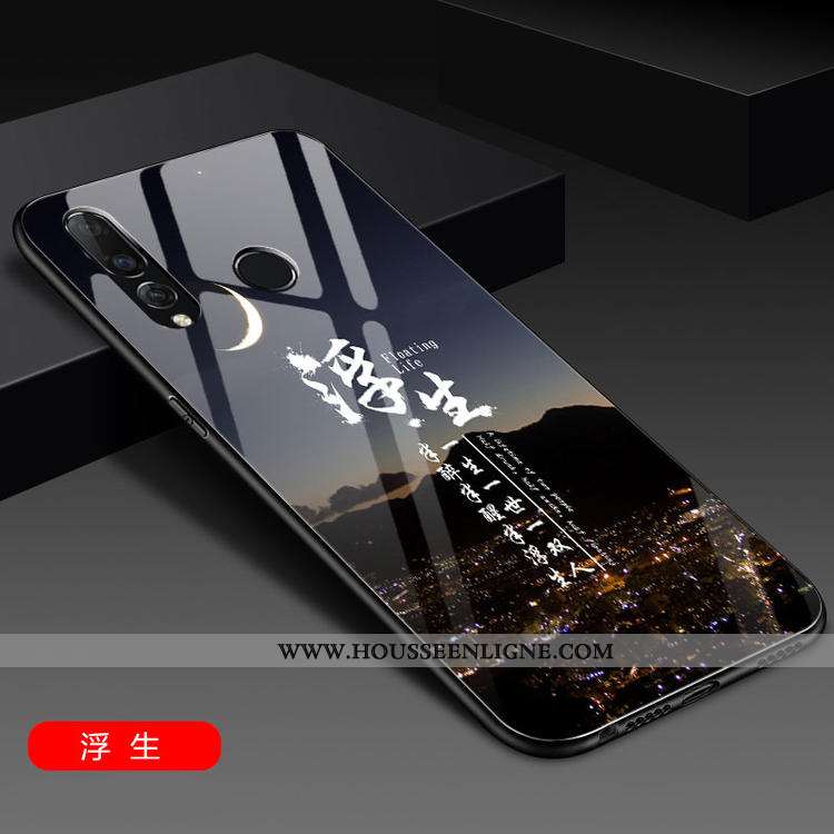 Étui Huawei P30 Lite Silicone Verre Rose Nouveau Personnalité Jeunesse Coque