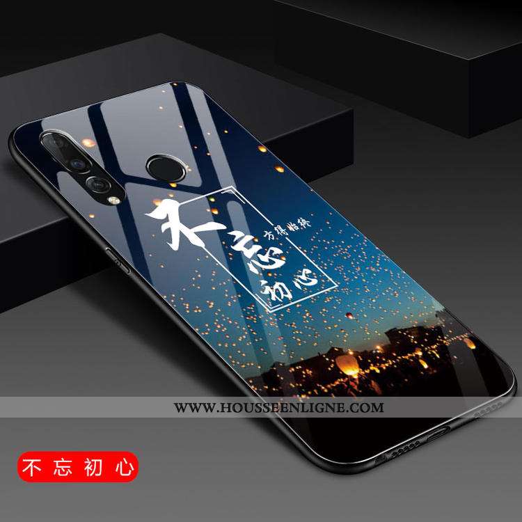 Étui Huawei P30 Lite Silicone Verre Rose Nouveau Personnalité Jeunesse Coque
