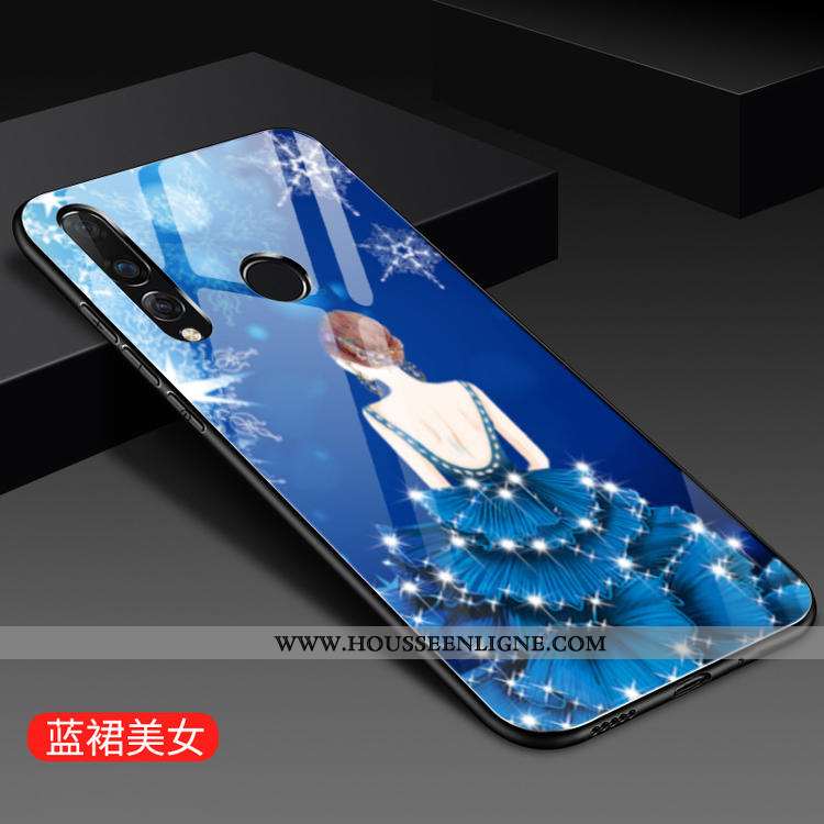 Étui Huawei P30 Lite Silicone Verre Rose Nouveau Personnalité Jeunesse Coque