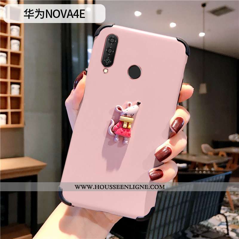 Étui Huawei P30 Lite Xl Charmant Silicone Bleu Dessin Animé Amoureux Frais Créatif