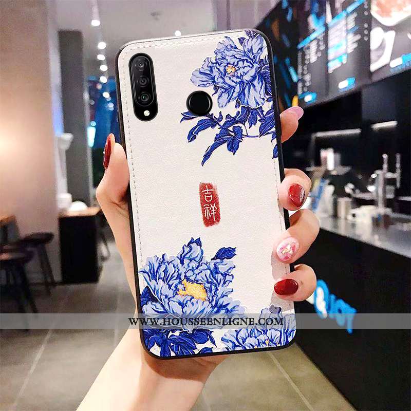 Étui Huawei P30 Lite Xl Cuir Modèle Fleurie Téléphone Portable Classiques Coque Tendance Tout Compri