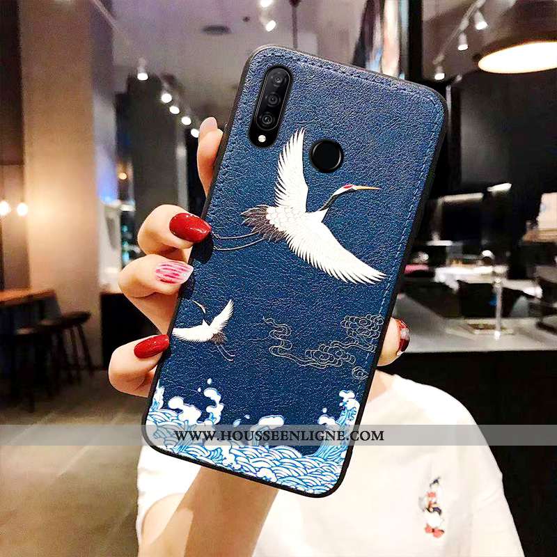 Étui Huawei P30 Lite Xl Cuir Modèle Fleurie Téléphone Portable Classiques Coque Tendance Tout Compri