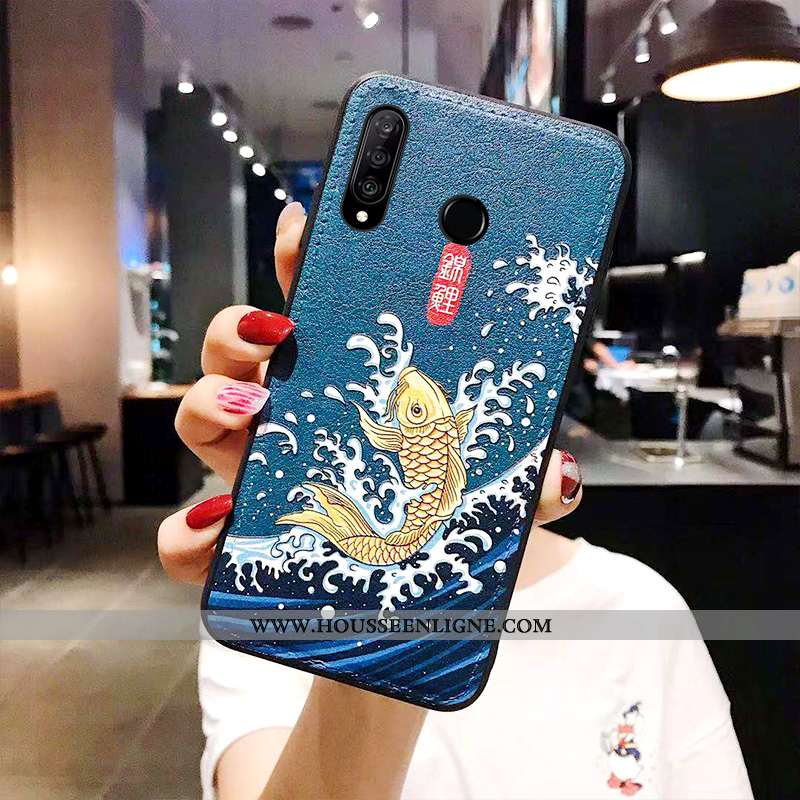 Étui Huawei P30 Lite Xl Cuir Modèle Fleurie Téléphone Portable Classiques Coque Tendance Tout Compri