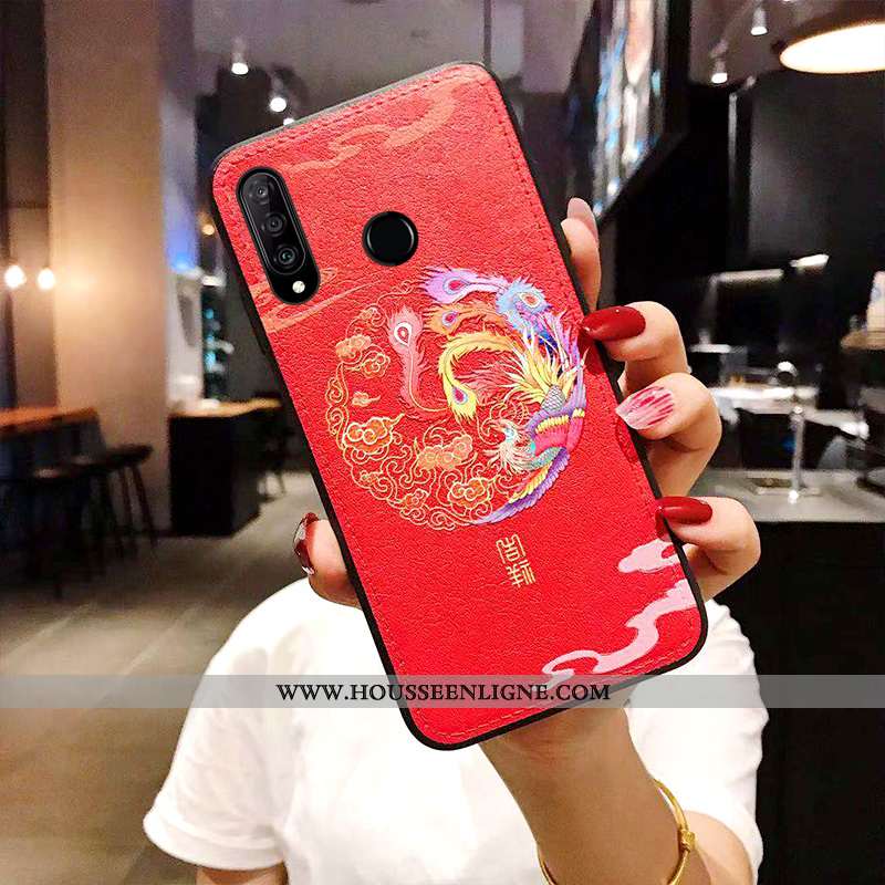 Étui Huawei P30 Lite Xl Cuir Modèle Fleurie Téléphone Portable Classiques Coque Tendance Tout Compri