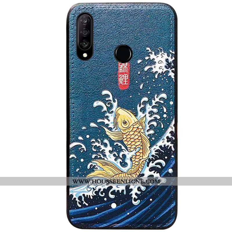 Étui Huawei P30 Lite Xl Cuir Modèle Fleurie Téléphone Portable Classiques Coque Tendance Tout Compri