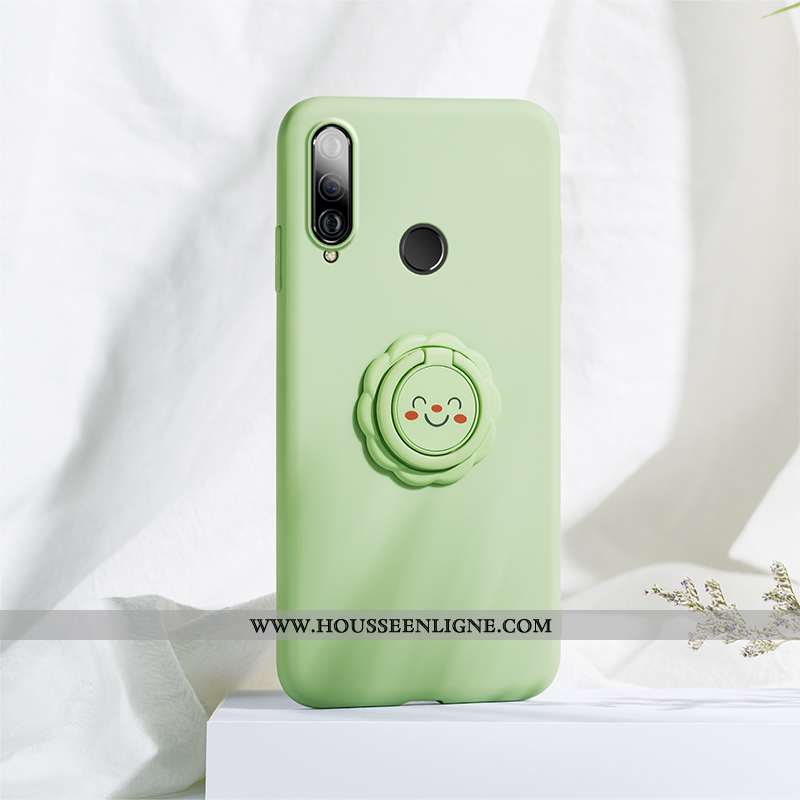 Étui Huawei P30 Lite Xl Protection Personnalité Fleur Fluide Doux Amoureux Support Verte