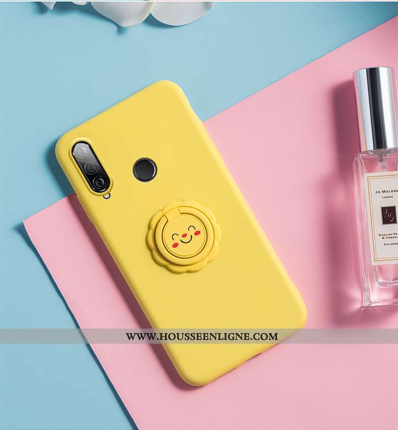 Étui Huawei P30 Lite Xl Protection Personnalité Fleur Fluide Doux Amoureux Support Verte