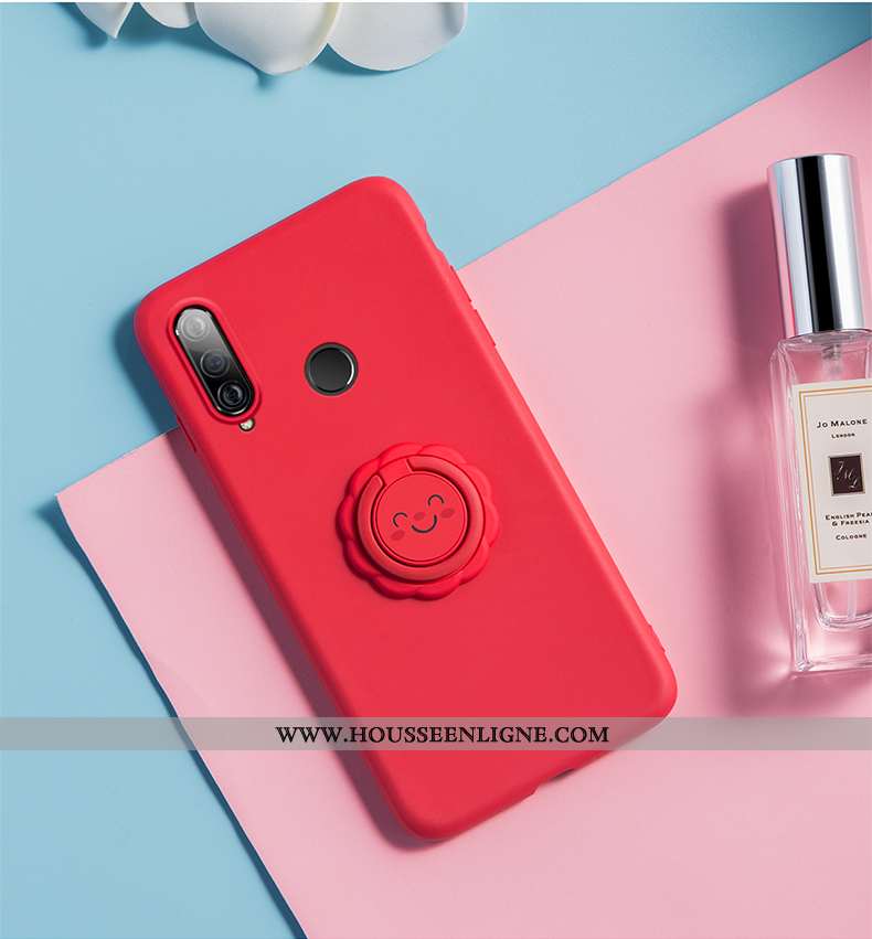 Étui Huawei P30 Lite Xl Protection Personnalité Fleur Fluide Doux Amoureux Support Verte