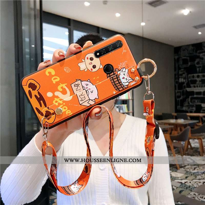 Étui Huawei P30 Lite Xl Silicone Protection Délavé En Daim Coque Tout Compris Créatif Ornements Susp
