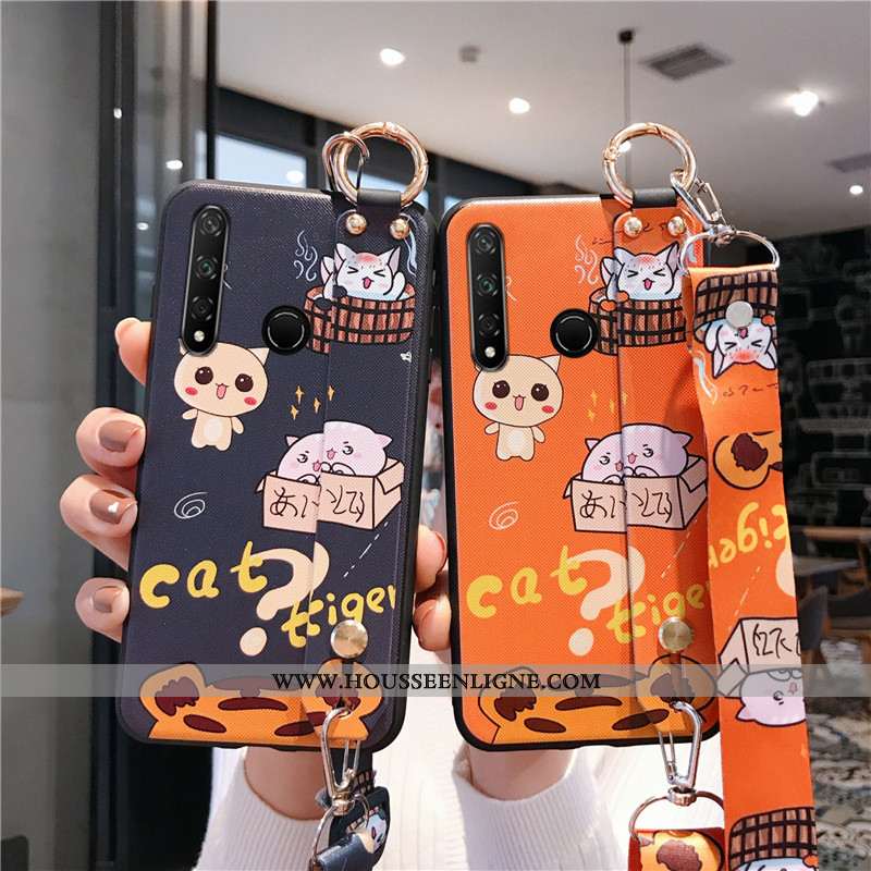 Étui Huawei P30 Lite Xl Silicone Protection Délavé En Daim Coque Tout Compris Créatif Ornements Susp