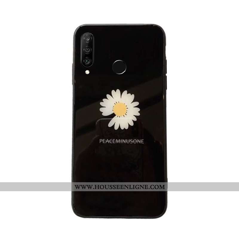 Étui Huawei P30 Lite Xl Verre Silicone Tout Compris Noir Téléphone Portable Net Rouge