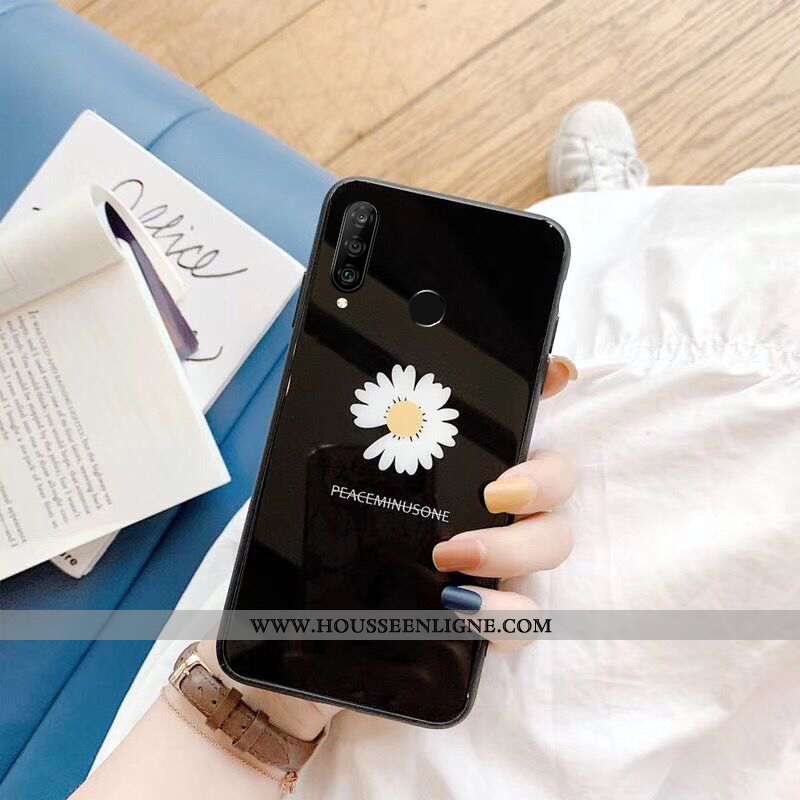 Étui Huawei P30 Lite Xl Verre Silicone Tout Compris Noir Téléphone Portable Net Rouge