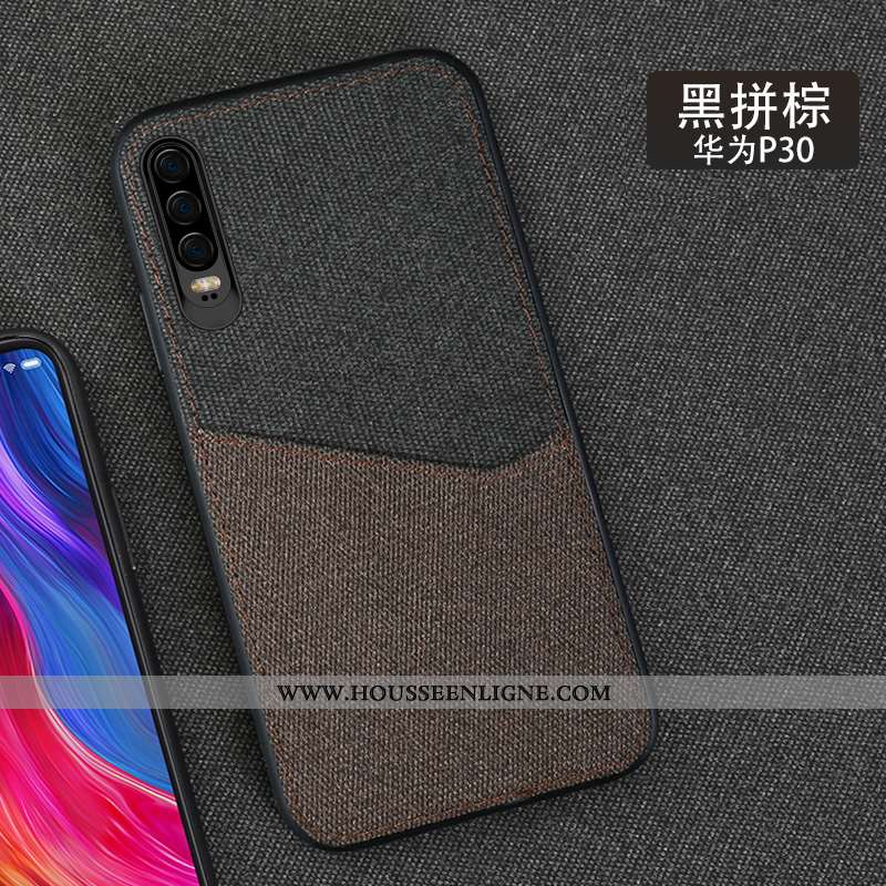 Étui Huawei P30 Luxe Personnalité Chauds Luxe Tout Compris Antidérapant Gris