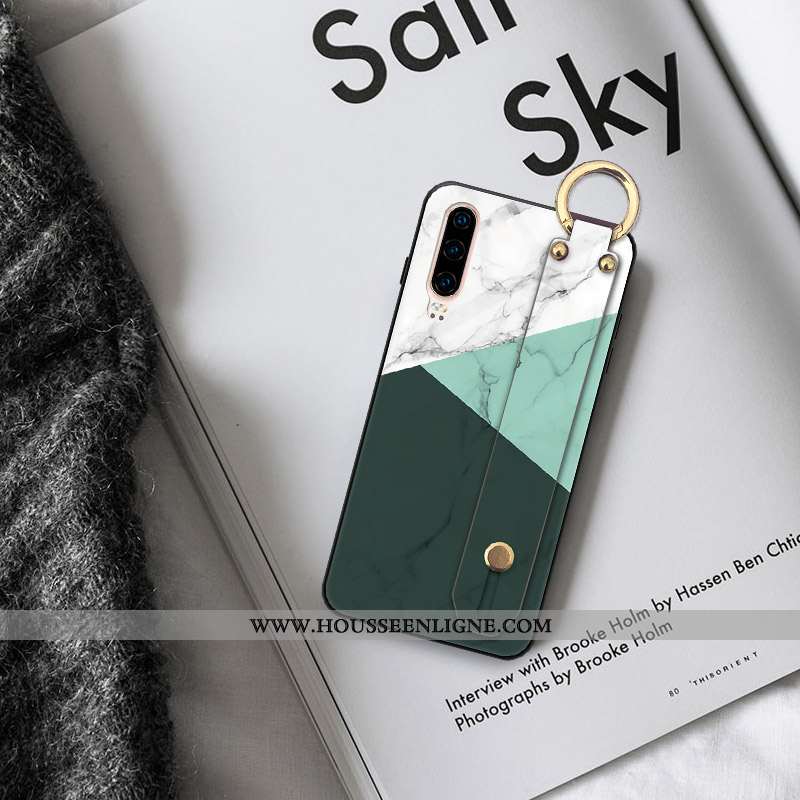 Étui Huawei P30 Ornements Suspendus Personnalité Vert Téléphone Portable Coque Cou Suspendu Verte