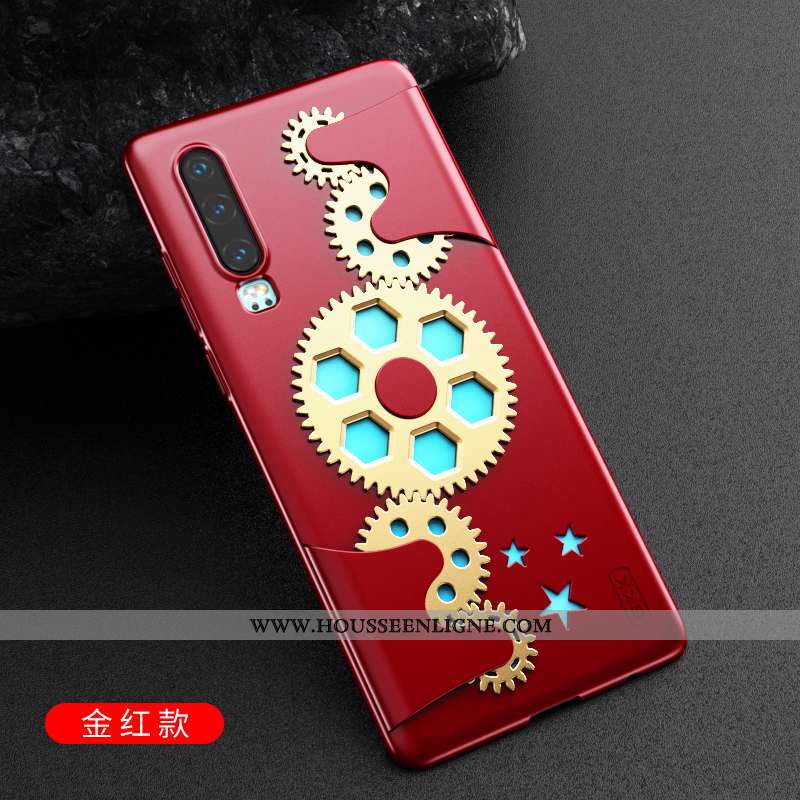 Étui Huawei P30 Personnalité Créatif Protection Machines Noir Ultra Coque